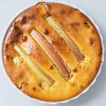 gâteau ricotta & rhubarbe
